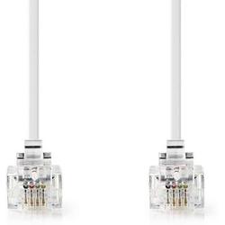 Telecom Cable | RJ11 Male - RJ11 Male | 10.0 m | White